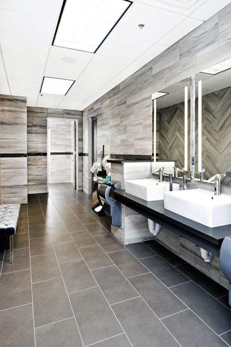 Spotless shared restrooms